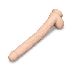 BONE - 17" DEEP-INSERT DILDO WITH REALISTIC BALLS AND SUCTION CUP