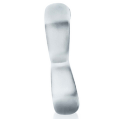 Edge-on view of Boomerang double-ring highlighting the twisted centre bridge and soft material