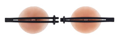 Edge Silicone Pinching Rods pair shown front view, black rods fused at base with o-ring