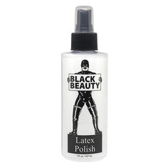 Elbow Grease Black Beauty Latex Polish 7 fl oz clear spray bottle with black pump top