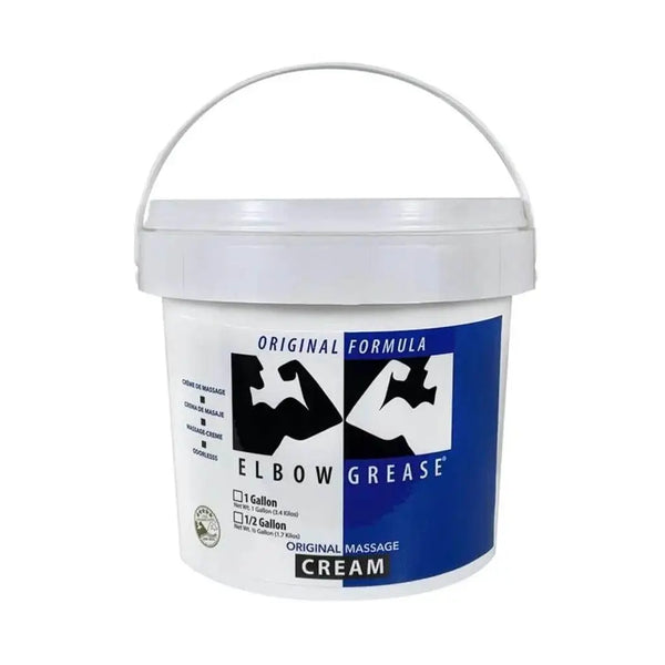 Elbow Grease Original Cream in a large 1-gallon white pail with carry handle