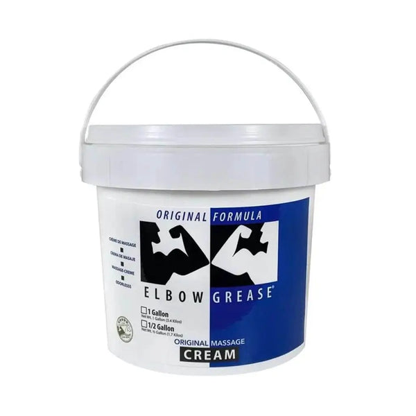 Elbow Grease Original Cream in a large 64 oz white pail with carry handle