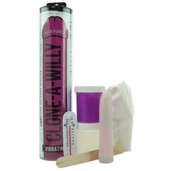 Empire Labs Clone A Willy kit contents including moulding powder, silicone, thermometer and mixing cup
