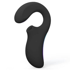 Enigma Double Sonic side profile showing sonic air-pulse opening and curved internal arm detail