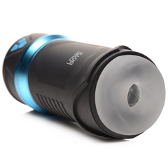 Entry opening of the Auto Milker Intense angled view showing soft translucent sleeve insert