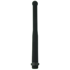 Ergoflo 8-inch silicone flex tip nozzle in matte black with rounded tip and threaded base