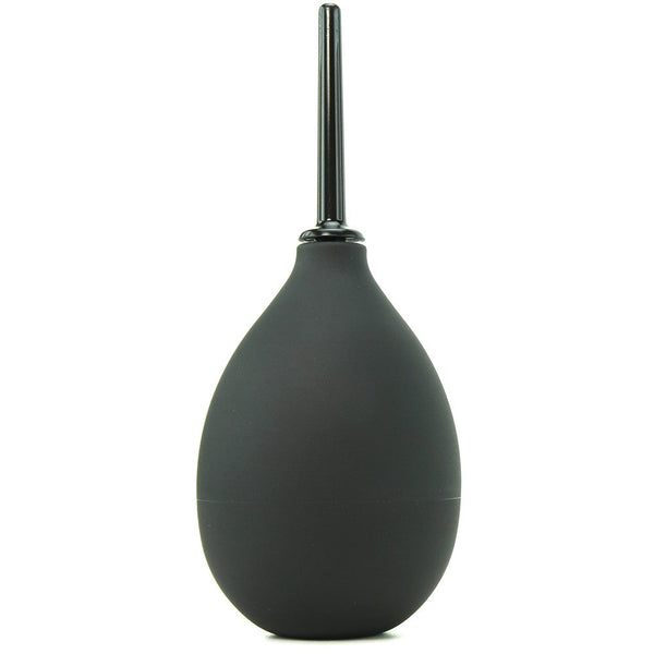 Ergoflo Impulse compact anal douche in matte black silicone with slim nozzle tip