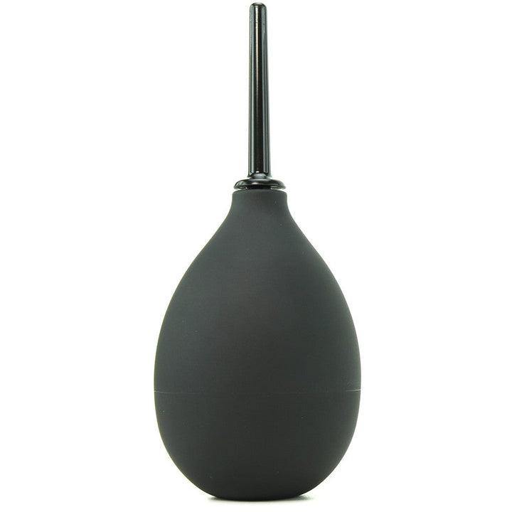 Ergoflo Impulse compact anal douche in matte black silicone with slim nozzle tip