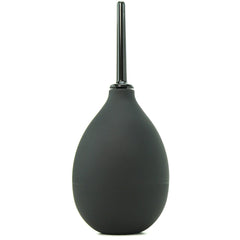 Ergoflo Impulse compact anal douche in matte black silicone with slim nozzle tip
