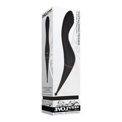 Evolved Tantalizing Teaser in retail box displaying silicone rechargeable dual-ender packaging