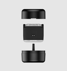 Exploded-view of PowerShot three-part modular construction: cap, motor unit, and base