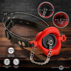 Master Series Plugged feeding gag, view 5