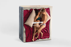Fascinator Lush Throw King in retail box showing two-sided waterproof blanket lifestyle packaging