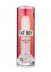 Fat Boy Micro Rib Sheath 7.5-inch packaging highlighting Silaskin material and product size