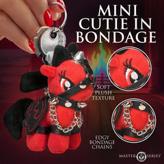 Scarlett Chainheart bondage pony keychain, view 3