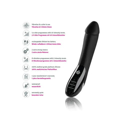 Feature list for Tickling Truman: 8 vibration modes, 5 e-stim programs, waterproof design