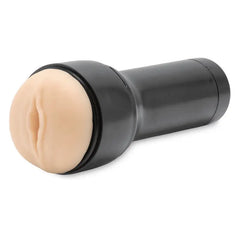 Feel Generic pale CPB-V2 masturbator sleeve removed from black casing, showing skin-tone opening