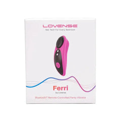 Ferri by Lovense packaging box labeled Bluetooth Remote-Controlled Panty Vibrator