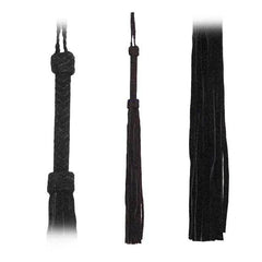Fetissimo Flogger Black Suede Tails 30 inches - Dreamy Desire