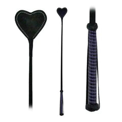 Fetissimo Riding Crop Heart Shaped Vegan Friendly Purple - Dreamy Desire