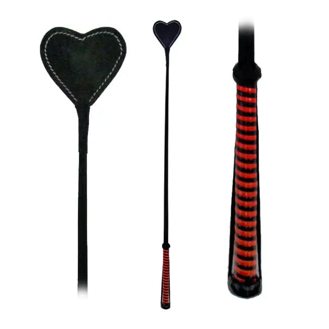 Fetissimo Other Red Fetissimo Riding Crop Heart Shaped Vegan Friendly Red