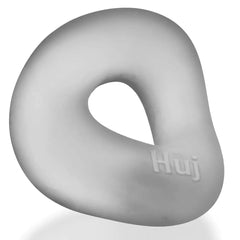 FORM cockring angled side view highlighting the warp shape and smooth silicone finish