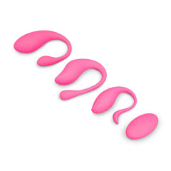 Four-piece Together egg set laid in a row showing size progression from largest to smallest egg
