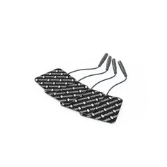 Four self-adhesive electrode pads with snap connectors included with the Tension Lover starter kit