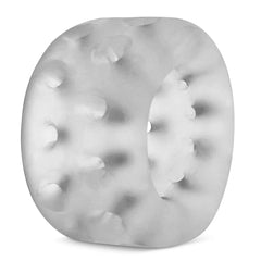 Front face of clear Airballs ballstretcher highlighting dome-shaped vent holes across surface