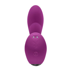 Front-facing view of Arch vibrator displaying Playboy logo and single power button