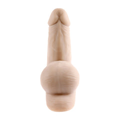 Front-facing view of Gender X light packer showing realistic sculpted shaft and base detail