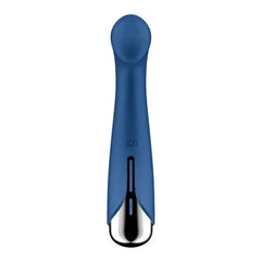 Front-facing view of Spinning G-Spot 1 showing SF logo and chrome base detail
