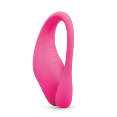 Front view of large Together couple's egg highlighting wave-textured body and looped silicone tail