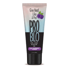 Front view of Problo Oral Pleasure Gel 29ml flavored warming gel tube against a clean white background