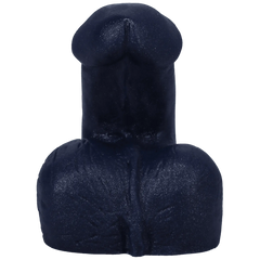 Front view of the Tantus sapphire packer highlighting realistic shape and matte silicone texture