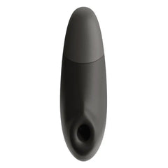 Front view of Womanizer Enhance clitoral stimulator displaying the circular air-pulse nozzle