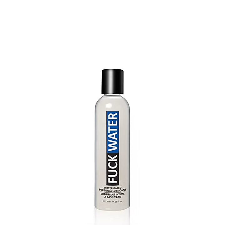 FuckWater Original 4 oz water-based personal lubricant in a clear bottle with black cap