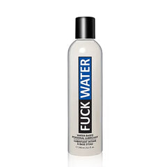 FuckWater Original 8 oz water-based personal lubricant in a sleek white bottle with black cap