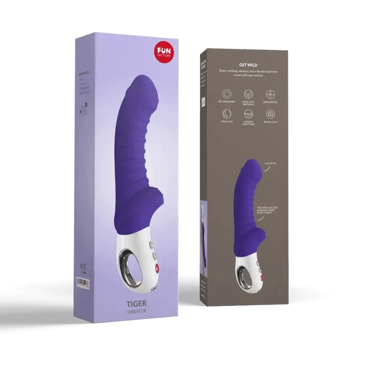 Fun Factory Jewel Tiger G5 Ribbed Vibrator & G-Spot Stimulator - Dreamy Desire