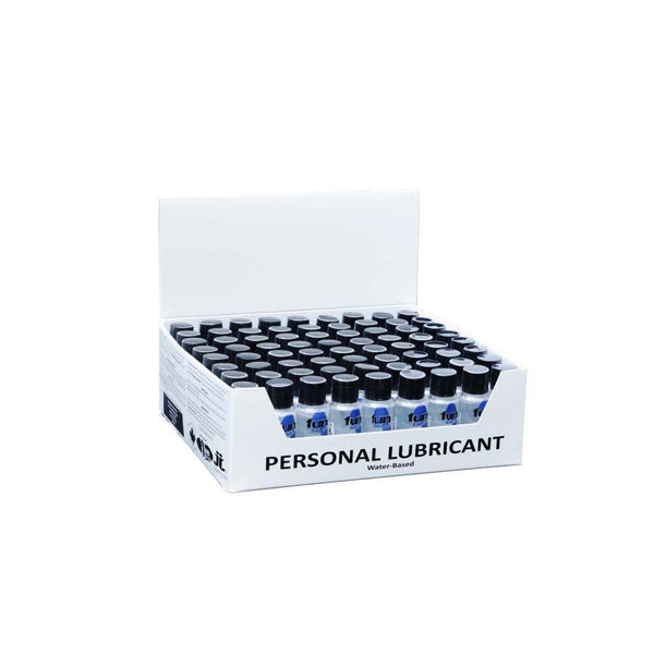 Fun Line Minis .5 oz water-based personal lubricant display box with 48 small bottles