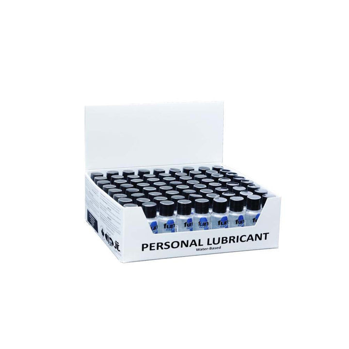 Fun Line Minis .5 oz water-based personal lubricant display box with 48 small bottles