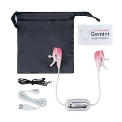 Gemini complete kit with storage bag, USB charging cable, user manual, and clamps