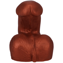 On The Go Silicone Packer rear view displaying realistic sculpted texture in copper tone