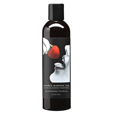Edible Massage Oil Strawberry 8 fl oz / 237 ml - Dreamy Desire