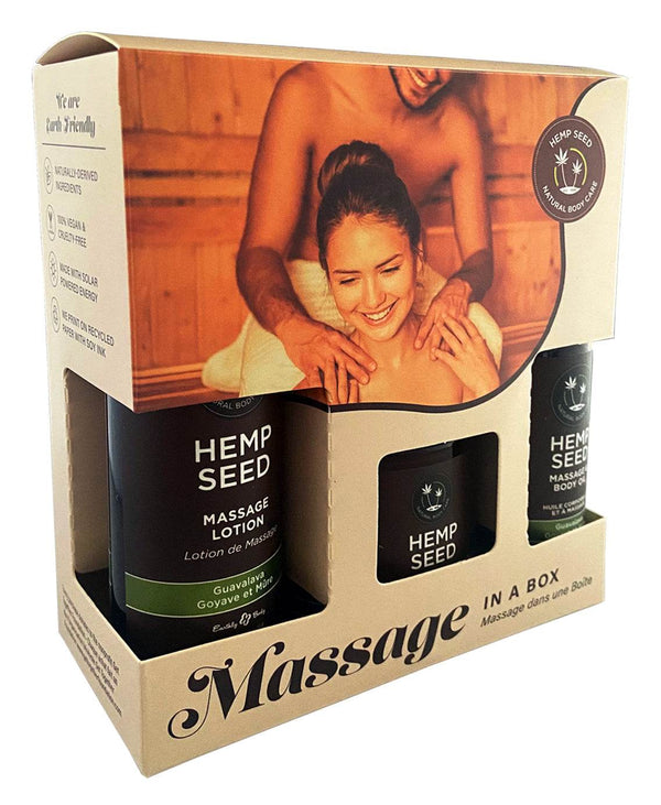 Earthly Body Hemp Seed Massage Gift Set Guavalava - Dreamy Desire