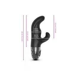 Hop Hop Bob vibrator with dimension labels: 16 cm total length, 6.6 cm insertable width
