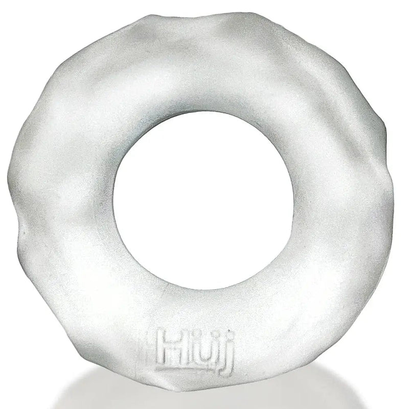 Hunkyjunk For Him HunkyJunk Fractal Tactile Cock Ring Clear Ice