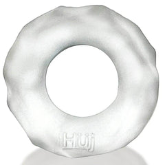 HunkyJunk Fractal Tactile Cock Ring Clear Ice - Dreamy Desire