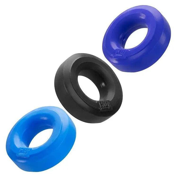 Hunkyjunk Huj3 C-Ring Cobalt Multi 3-Pack - Dreamy Desire