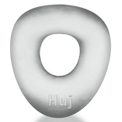 Hunkyjunk FORM surround ring in translucent clear ice silicone blend, front view